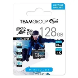 TeamGroup MICRO SDHC/SDXC 128GB GO UHS-I U3 V30, 90/50MB/s +SD Adapter TGUSDX128GU303