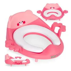 Adapter za wc šolju sa rukohvatima, Pink, ECOTOYS
