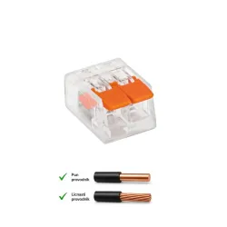 Bezvijačna spojnica-klemna, 2P 0.2-2.5mm2 450V/32A