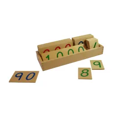 Montesori Drvene numeričke pločice 1-1000 veće sa kutijom