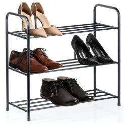 Vilde 569979 - Metalni stalak za obucu na 3 nivoa 63 x 28 x 60 cm