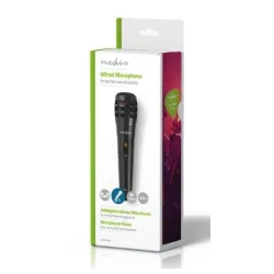 MPWD15BK Karaoke mikrofon, 6.35mm -75 dB+/-3dB Sensitivity, 80 Hz-12 kHz, 5.0m