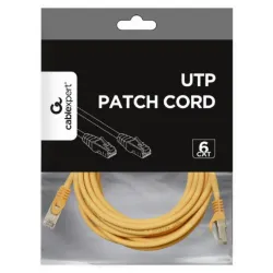 PP6U-5M/Y Gembird Mrezni kabl, CAT6 UTP Patch cord 5m yellow