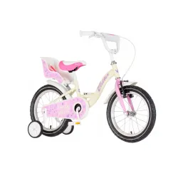 Bicikl visitor lovely little princess 16" belo roze