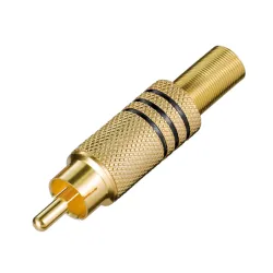 RCA utikac RCA11G Metalni, pozlaæeni RCA utikaè