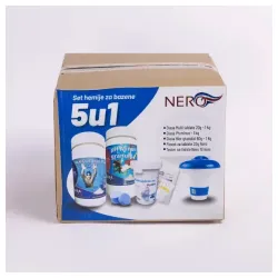 Diasa set hemije (Hlor 1kg ,Ph- 1kg,Tablete 20g 1kg , Plovak 20g , tester na listiće 10 kom)
