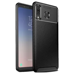 MCTK74-OnePlus Nord * Futrola Carbon Fiber Silicone Black (139)
