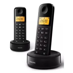 Fiksni bezicni telefon sa dve slusalice Philips D160 DUO Ekran 1.6inc, Black