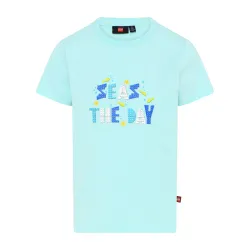 LEGO Iconic majica kratkih rukava, svetlo tirkizna - 146