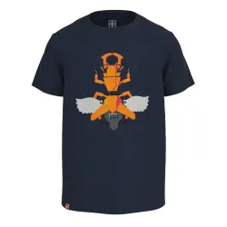 LEGO Iconic majica kratkih rukava, tamno plava melirana - 128