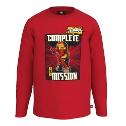 LEGO NINJAGO majica dugih rukava, crvena - 140