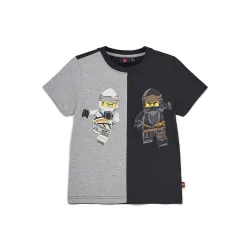 LEGO NINJAGO majica kratkih rukava, melirano siva - 152