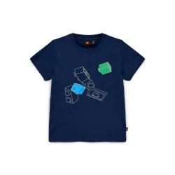 LEGO Iconic majica kratkih rukava, teget - 110