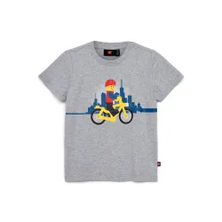 LEGO Iconic majica kratkih rukava, melirano siva - 152