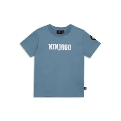 LEGO NINJAGO majica kratkih rukava, prašnjavo plava - 152