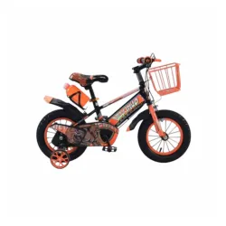 Dečji bicikl, 12", narandžasto-crni