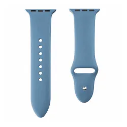 Narukvica za Apple Watch Silicone Strap light blue/ gray M/ L 42/ 44/ 45 mm
