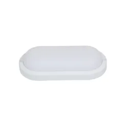 XLED 18W Nadgradna ovalna LED lampa PP+PP IP54,6500K 193*94*38