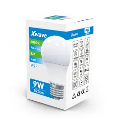 Xwave E27 9W LED Sijalica 3000K/220V/820Lm/Toplo Bela