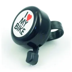 ZVONCE-CRNO I LOVE MY BIKE NATPISOM