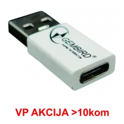 CCP-USB3-AMCM-0M** Gembird USB 3.1 AM to Type-C female adapter cable, White (Alt.A-USB3-AMCF-01, 79)