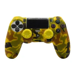 Silikonska zastita za Joystick PS4 Military zuta