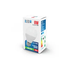 XLED E27 8W G45 HB LED Sijalica 6500K,640Lm,220V,Kratko grlo-za lampe