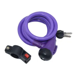 Brava spiralna na ključ 12x1500 mm obložena silikonom ljubičasta GK102.315