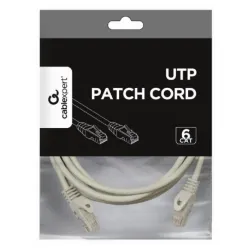 PP6U-CU-3M Gembird Mrezni kabl, CAT6 BAKARNI UTP Patch cord 3m grey