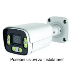 CAM-IP4MP-HAQ60D GMB kamera 4MP APP P6SLite 3.6mm-F1.4 POE, IP66 DuaL LED 6xIR+6xFull Color, MIC,25m