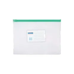 Fascikla zip Donau PVC providna A5