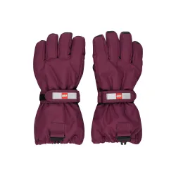 LEGO Iconic dvoslojne ski rukavice, bordo - 104