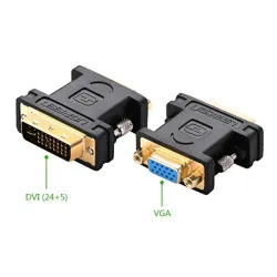 Adapter DVI (24+5) na VGA (m/ž) crni