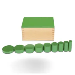 Montesori Kutija sa cilindrom zelena