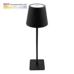Stona lampa M6002-C CRNA 2W IP20 LED TOUCH dimmable + 3CCT 3000-6000K DC5V LED