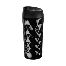 DAJAR DJ84572 TERMOS ŠOLJA SA DVOSTRUKIM ZIDOM 400ML 3D DEKORACIJA CRNA