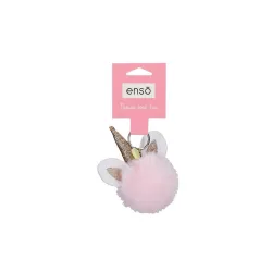 ENSO FLUFFY CHARMS dečiji privezak - pink/white