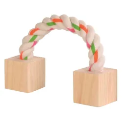 Uže sa drvenim kockama za hrčke 20cm