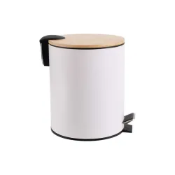 ESTIA ES02-12731 KANTA ZA OTPATKE METAL BAMBUS SA PEDALOM 5L BELA