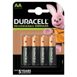 Duracell 2500mAh AA R6 MN1500, PAK4 CK,punjive NiMH baterije (rechargeable Duralock stay charged 5g)