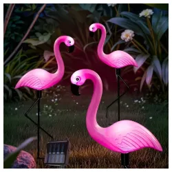 Solarna baštenska lampa "flamingo" - 3 kom.