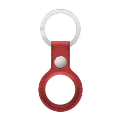 Kozni privezak/futrola za kljuceve za Airtag crvena