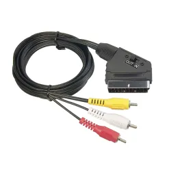 Xwave SCART na 3RCA 1,5m Audio-Video Kabl M-M sa IN-OUT prekidačem
