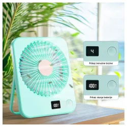 Stoni USB mini ventilator sa displejem