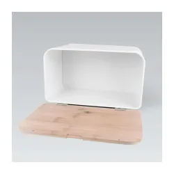 MAESTRO MR1770W KUTIJA ZA HLEB 35x21x21CM DRVO-METAL BELA