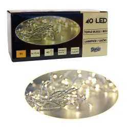 40 LED lanac belo svetlo na baterije