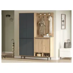 Predsoblje Oasis dezen - antracit metalne noge