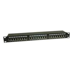 patchcord kabal panel, 24 porta STP 5e 1U