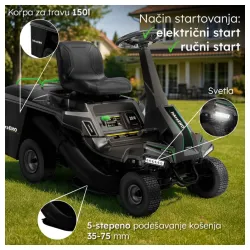 ISKRA ERO traktorska kosilica za travu 224 cm3