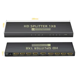 Xwave Adapter HDMI 2.0 Spliter 8K,1-in 8-out,Activ